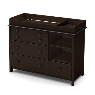 South Shore Furniture 47.25 in W Espresso Surface Mount Changing Table