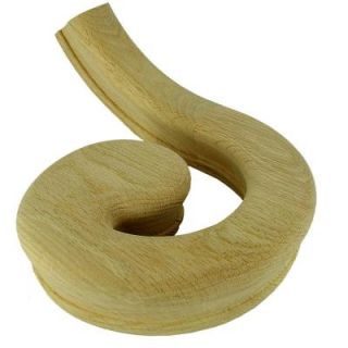 Stair Parts 7030 Red Oak Left Volute Stair Handrail Fitting 7030R 000 HD00L