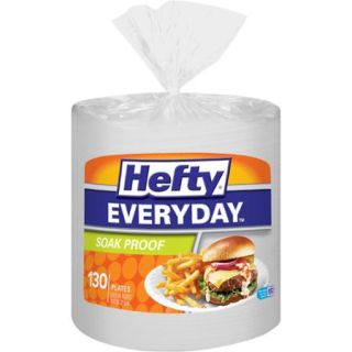 Hefty Every Day Foam Plate 8 7/8", 130 ct