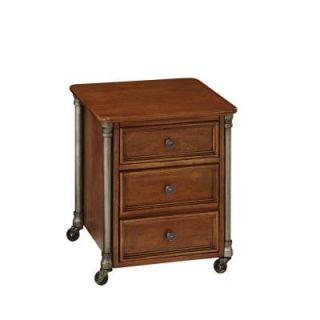 Home Styles The Orleans 2 Drawer Mobile File Cabinet in Vintage Caramel 5061 01