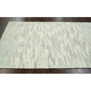 nuLOOM Hides Off White Patches Striped Area Rug