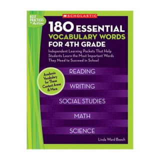 180 Essential Vocabulary Words Book by Scholastic