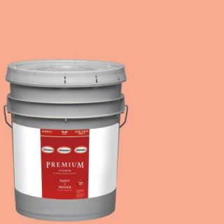 Glidden Premium 5 gal. #HDGO02U Apricot Ice Flat Latex Interior Paint with Primer HDGO02UP 05F