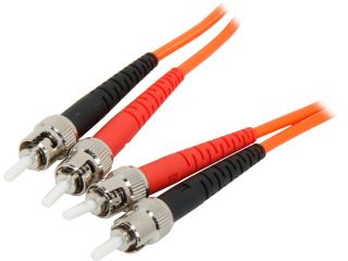 C2G 05575 2m ST/ST Duplex 62.5/125 Multimode Fiber Patch Cable   Orange