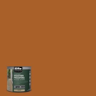 BEHR Premium 8 oz. #SC533 Cedar Naturaltone Solid Color Weatherproofing All In One Wood Stain and Sealer Sample 501316
