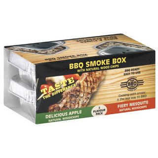 The BBQ Chef Delicious Apple & Fiery Mesquite BBQ Smoke Box, 160g, (Pack of 15)