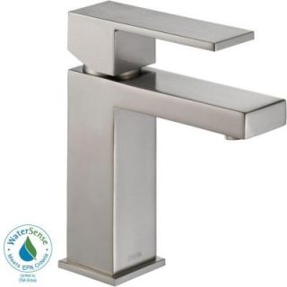 Delta Ara Single Hole Single Handle Bathroom Faucet in Stainless 567LF SSPP