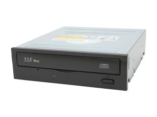 LITE ON Black 52X CD ROM SATA CD ROM Drive Model LTN 52S1S 10   CD / DVD Drives