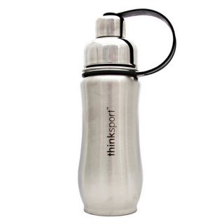 Thinksport Silver Insulated 12 ounce Sports Bottle
