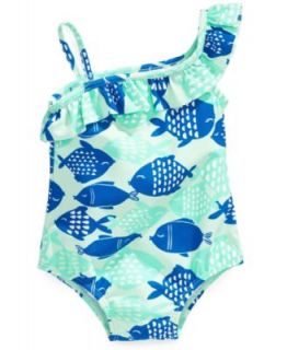 Carters Baby Girls One Piece Seahorse Swimsuit