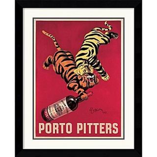 Amanti Art Leonetto Cappiello Porto Pitters Framed Print Art, 31.88 x 25.62