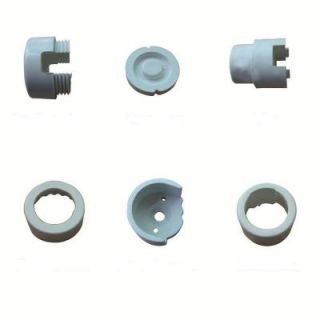Deck Impressions White Round Line Mounting Hardware (10 Pack) 98034 010BMH WT