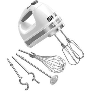 KitchenAid 9 Speed Hand Mixer with Turbo Beater II Accessories in White KHM926WH