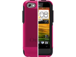 OtterBox Commuter Series f/HTC One V   Black/Hot Pink
