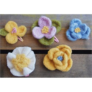 Pick Up Sticks! Knit Felting Patterns, Doll, Up Flowers