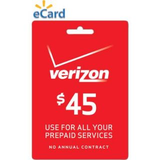 (Email Delivery) Verizon 30 Day Unlimited Talk & Text $45