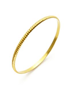 Twisted Gold Bangle Bracelet by Amrapali