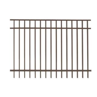 FORGERIGHT Vinnings 4 ft. H x 6 ft. W Bronze Aluminum Fence Panel 862071