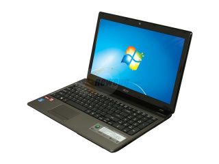 Acer Laptop Aspire AS5560 8480 AMD A8 Series A8 3520M (1.6 GHz) 4 GB Memory 500 GB HDD AMD Radeon HD 6620G 15.6" Windows 7 Home Premium 64 Bit