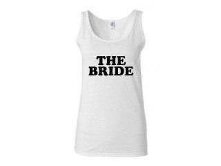 Junior The Bride Wedding Slogan Design Statement Sleeveless Tank Top