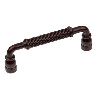 GlideRite 5 inch CC Oil Rubbed Bronze Twisted Cabinet Drawer Pulls