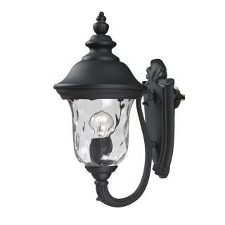 Z Lite Armstrong 15.75 in H Black Outdoor Wall Light
