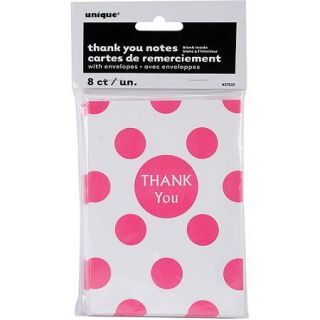 Polka Dot Thank You Cards, 8 Pack