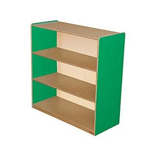 Wood Designs™ Storage 36(H) Fully Assembled Plywood Bookshelf, Green Apple