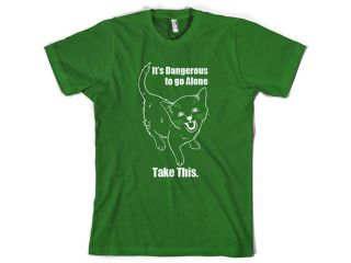 It's Dangerous To Go Alone Take This Cat Funny 8 Bit  T Shirt