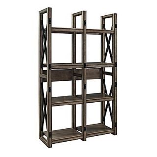 Altra Furniture Wildwood 9631096 60 Engineered Wood Bookcase, Rustic Gray