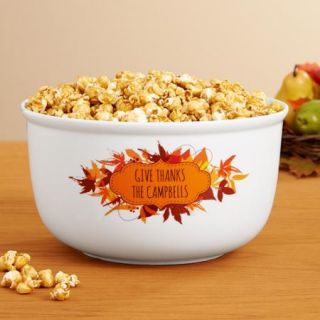 Personalized Give Thanks Treat Bowl