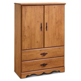 South Shore Prairie 2 Door Chest/Armoire, Country Pine