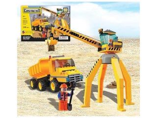 Construction Crane and Truck BricTek Building Block Set   238 Pieces