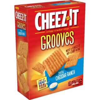 Cheez It Grooves Zesty Cheddar Ranch Crispy Cracker Chips, 9 oz
