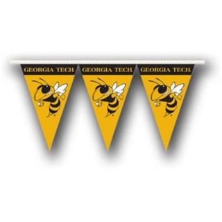 BSI BP 94049 Georgia Tech Yellow Jackets 25 Foot String of Party Pennants