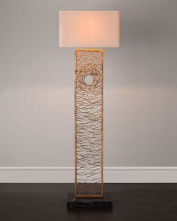 John Richard Collection Gold Vortex Floor Lamp