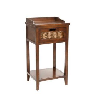 Home Decorators Collection Erika Side Table in Walnut AMH6534A