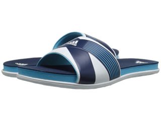 Adidas Supercloud Plus Slide Bright Cyan White Collegiate Navy