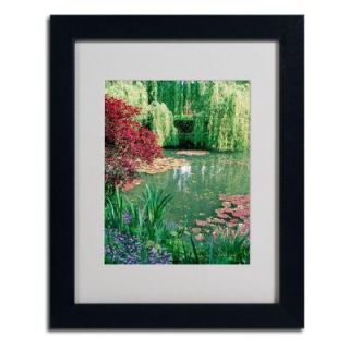 Trademark Fine Art 11 in. x 14 in. Monets Lily Pond 2 Matted Framed Art KY0015 B1114MF