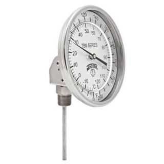 Winters Instruments TBM Series 5 in. Dial Thermometer with Adjustable Angle Connection and 4 in. Stem with Range of 0 250°F/C TBM52040B8