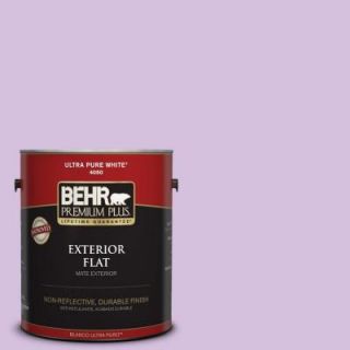 BEHR Premium Plus 1 gal. #660A 3 New Violet Flat Exterior Paint 405001