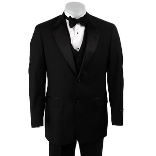 Tommy Hilfiger Mens Black 3 piece Tuxedo  ™ Shopping
