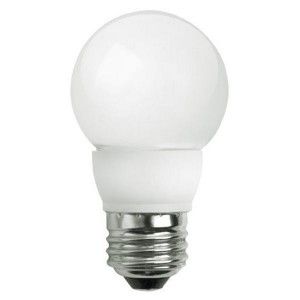TCP LED4E26G1627KF LED Bulb, Frosted G16 E26, 4W (25W Equiv.)   Dimmable   2700K   200 Lm.