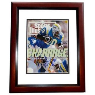 Real Deal Memorabilia NMeansSIMF Natrone Means Autographed San Diego Chargers Sports Illustrated Cover MAHOGANY CUSTOM