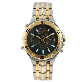 Swiss Edition Mens Two tone Round Multi function Movement Watch