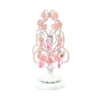 Tadpoles 10 in. Pink Chandelier Mini Table Lamp ctlapl104