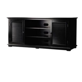 Home Decorators Collection Shutter TV Stand in Worn Black 1062200910