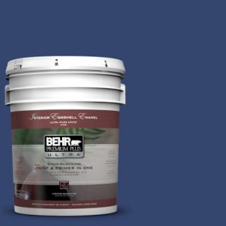 BEHR Premium Plus Ultra 5 gal. #S H 610 Mountain Blueberry Eggshell Enamel Interior Paint 275305