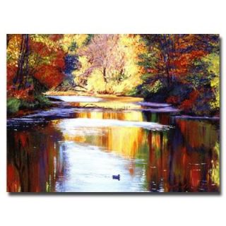Trademark Fine Art 24 in. x 32 in. Reflections of August Canvas Art DLG0067 C2432GG