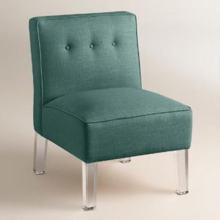 Linen Randen Upholstered Chair   Acrylic Legs